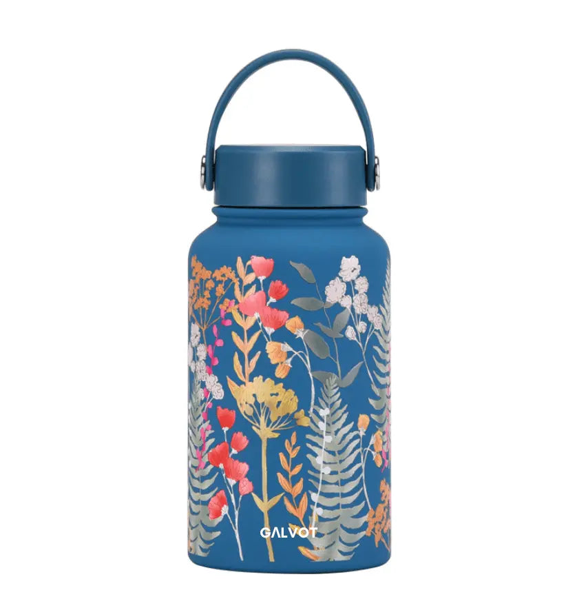 Gourde Isotherme 650 ML Sweet Bleu Floral - Élégance et Isolation.