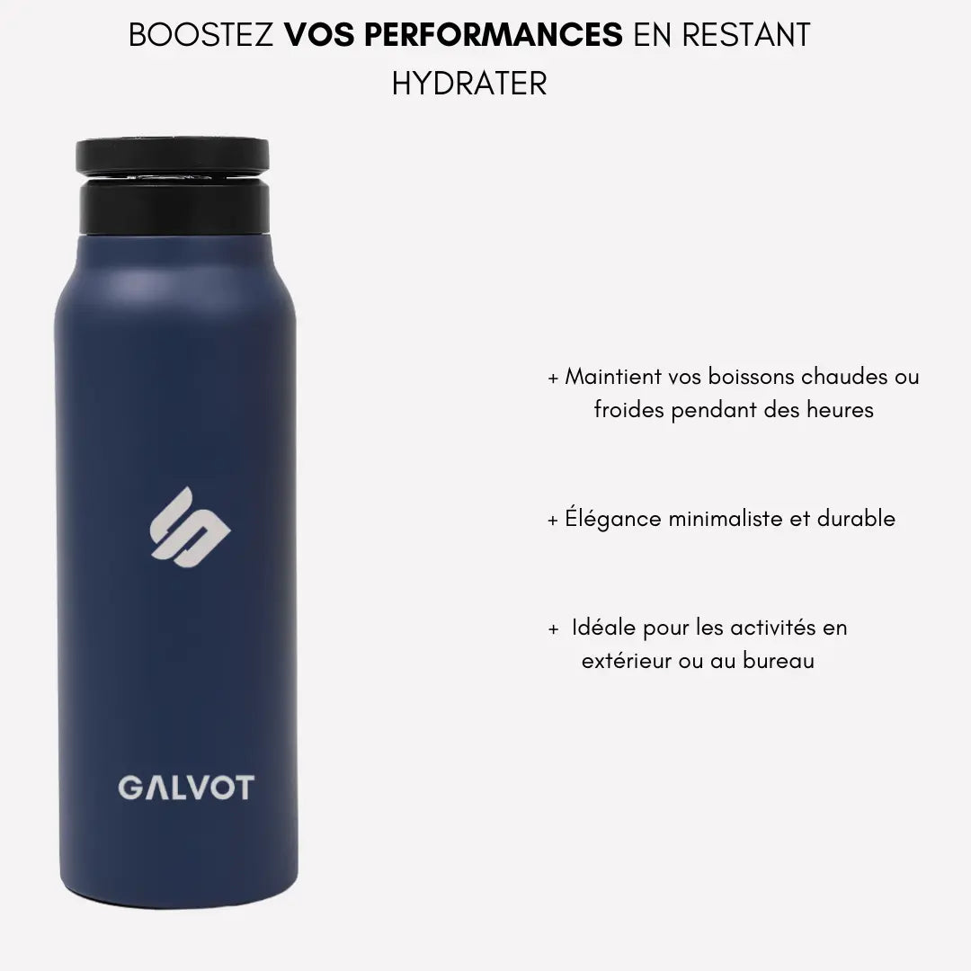 GALVOT Gourde Isotherme Gourde Magsafe Isotherme FlaskConnect Bleu Nuit