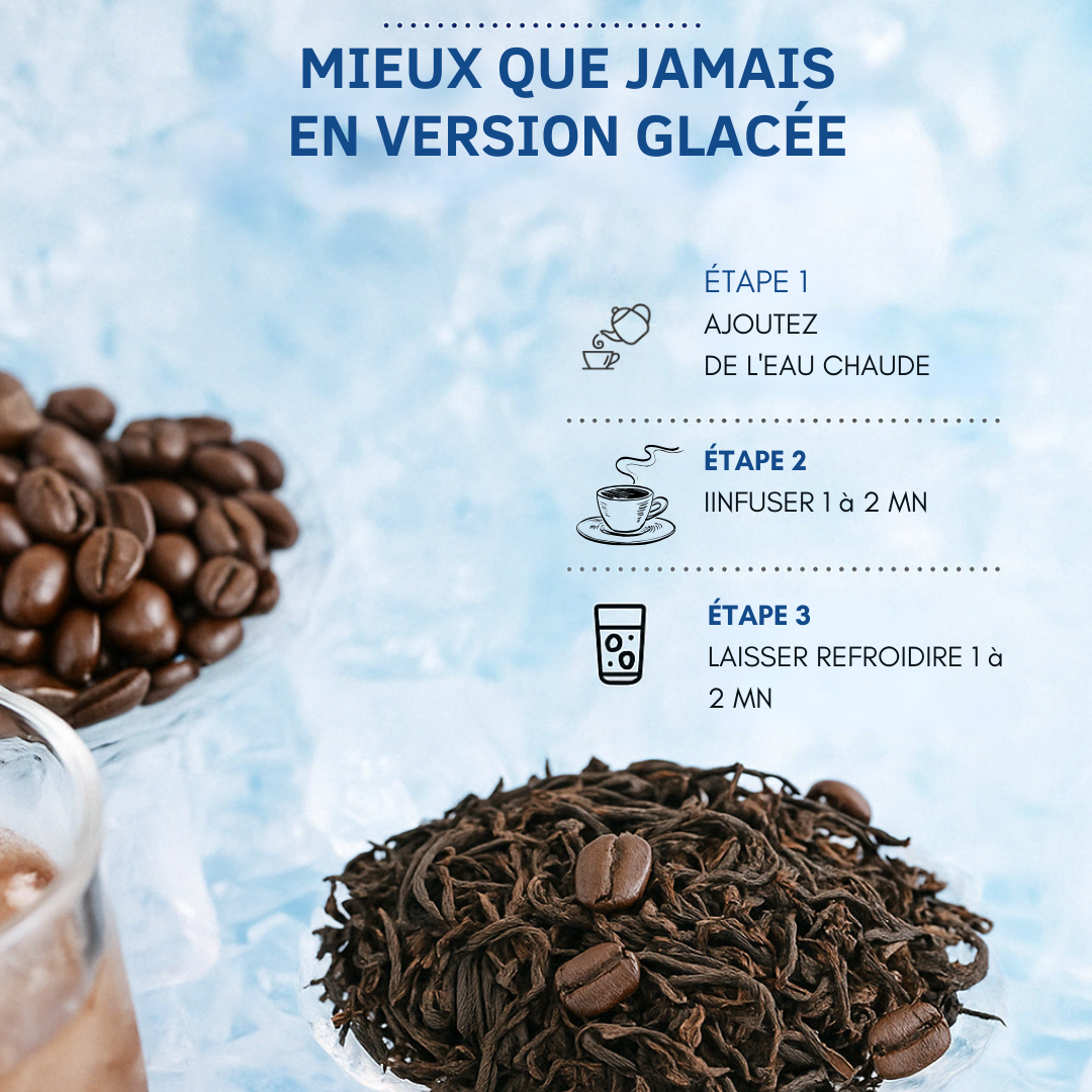 Thé Pu-erh café gourmand - Délicieux et énergisant  GALVOT
