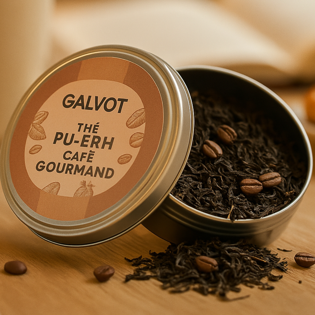 Thé Pu-erh café gourmand - Délicieux et énergisant  GALVOT