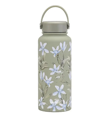 Gourde isotherme 1L Beige grisé Gourde isotherme 1L imprimée fleur