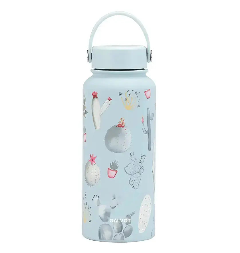 Gourde isotherme 1L imprimée Art: Romantique et Isolation Efficace