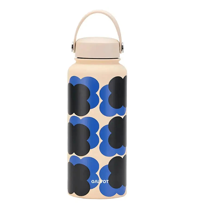 Gourde isotherme 1L imprimé: romantique et isolation efficace partout