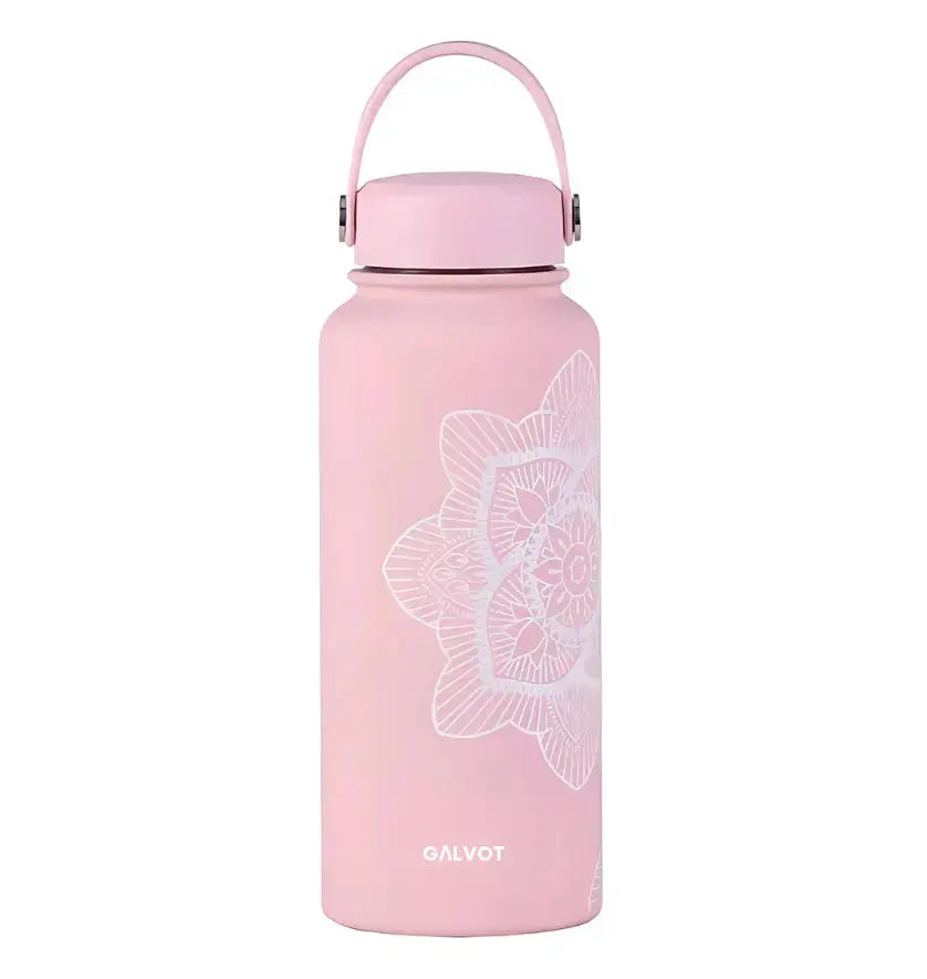 Gourde isotherme 1L imprimé: romantique et isolation efficace partout