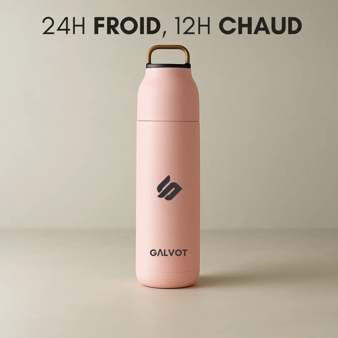 Gourde Isotherme 500 ML SipGO Rose Saumon GALVOT