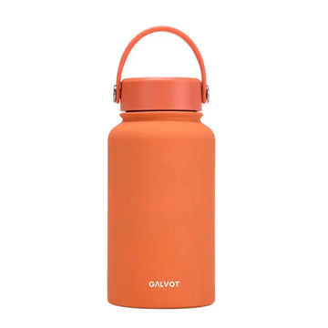 Gourde Isotherme 650 MLen acier inoxydable, couleur Orange Pop