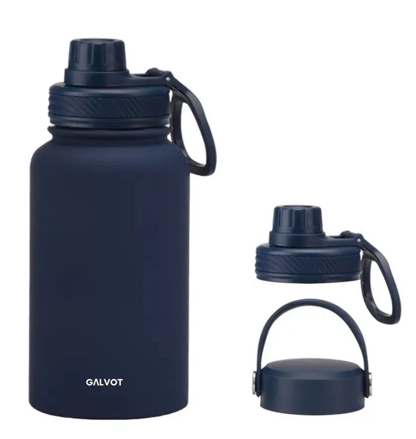 Gourde Isotherme 650 ML VersaBottle Bleu Fleuraison - Élégance et Isolation.