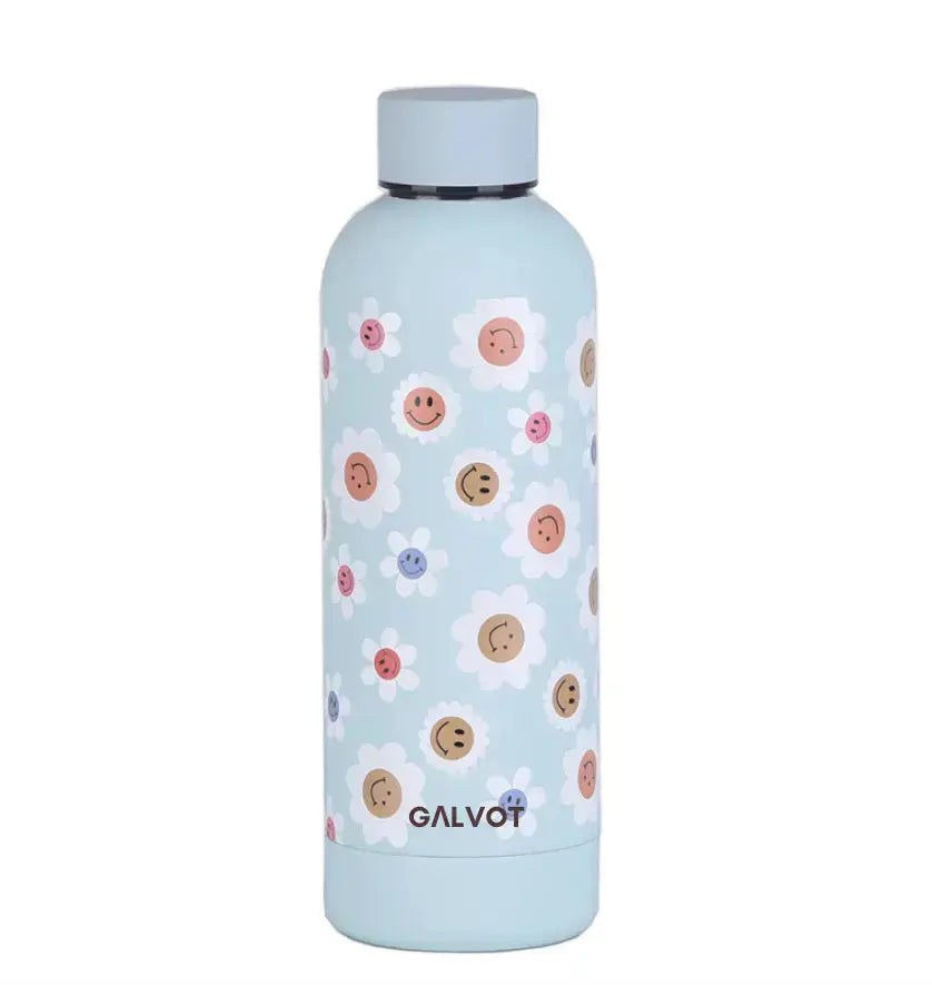 Gourde isotherme Fleurie 500 ML – Design floral sophistiqué et pratique pour l’hydratation quotidienne.