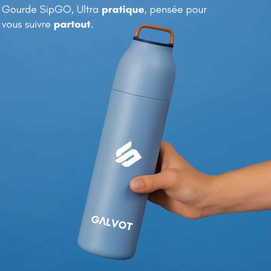 Gourde isotherme SipGO  500 ML Bleu Matt GALVOT