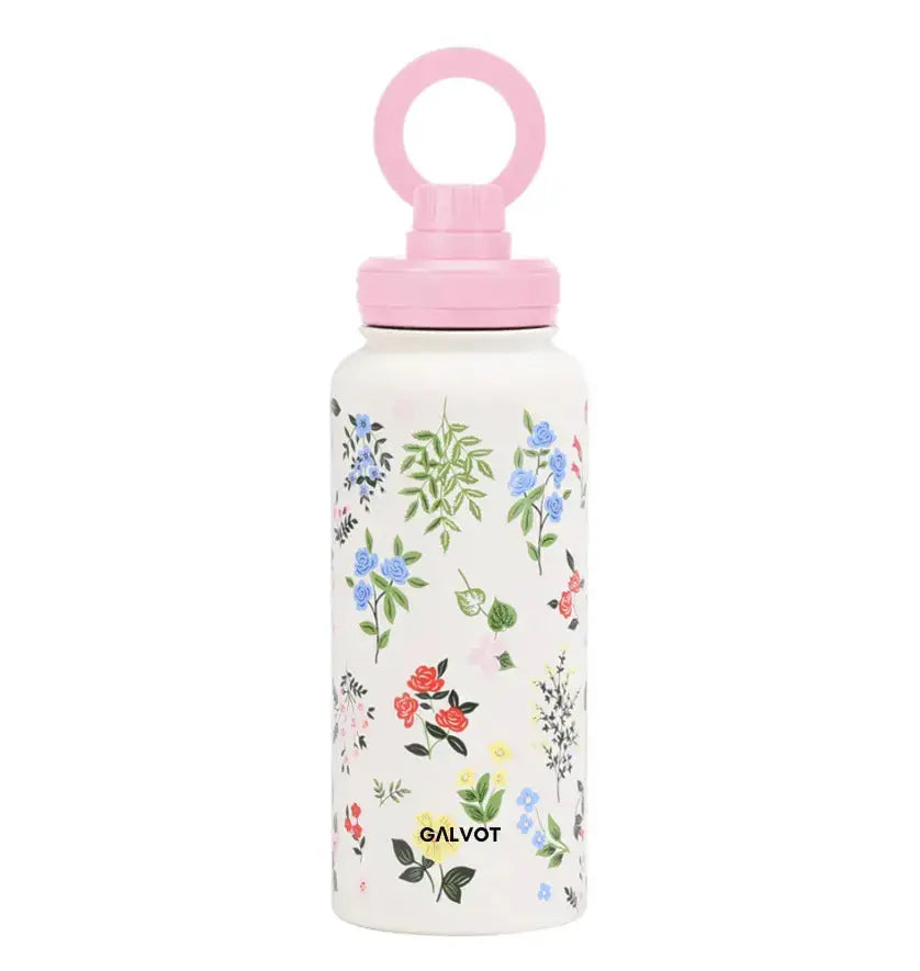 Gourde magSafe fleur 1L Crème Fleurie Gourde magSafe fleur imprimé douceur pastel
