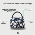 Sac de repas GALVOT Sac Isotherme Repas Prairie Sauvage – Ultra-Léger & Étanche 24h